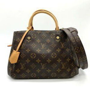 Louis Vuitton Montaigne Shoulder Bag Monogram Brown